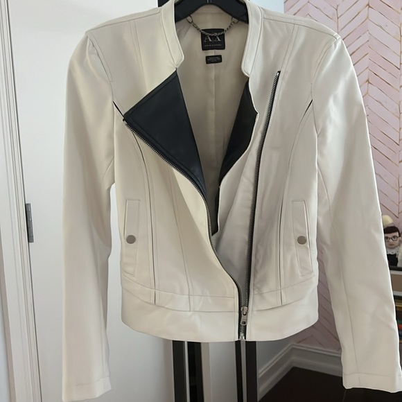 Armani Exchange pleather biker jacket - Picture 2 of 4